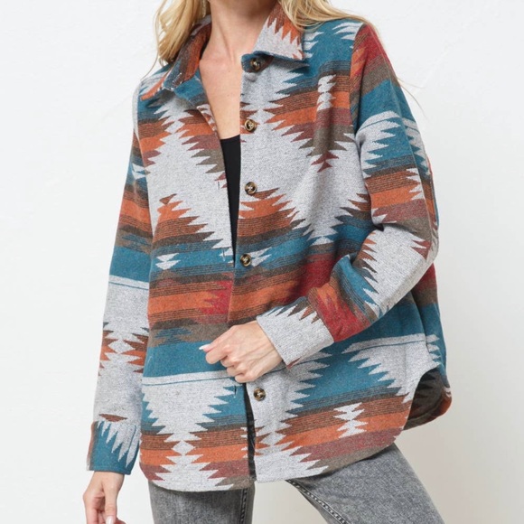 Aztec Rancher Yellowstone Shacket Jacket - Picture 2 of 12